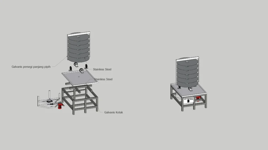 fish spin fish dryer machine.skp