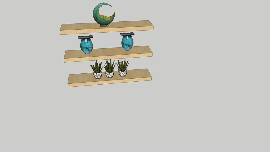 3 IKEA Lack Shelves & Home Decor