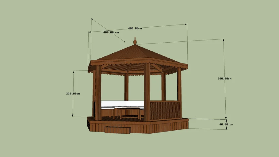 Wooden Pergola (Umberla Type)
