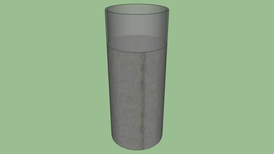 Pillar with glass #2