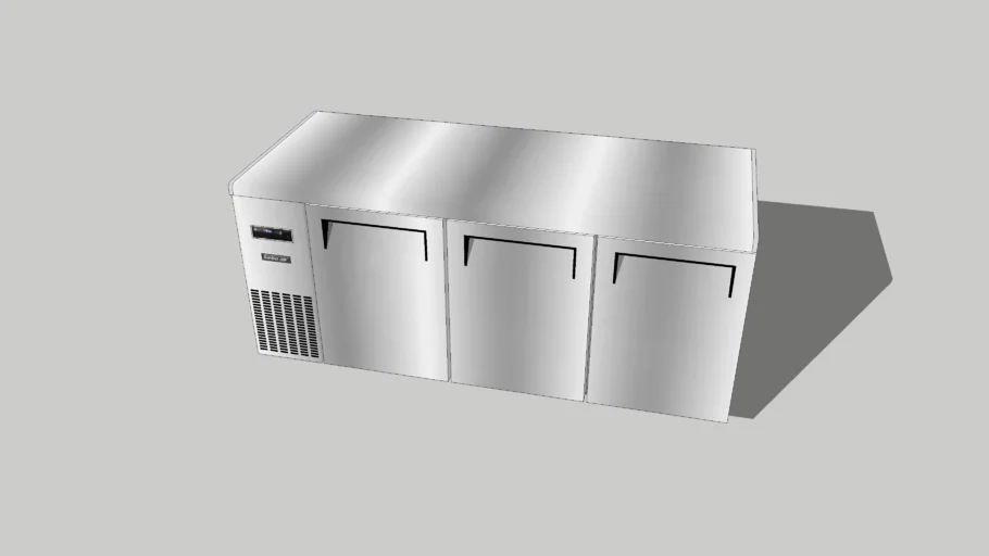 3 Door Under Counter Refrigerator