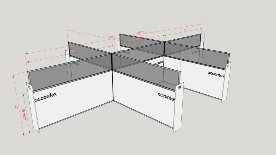 COVID-19 Office Space Partition AX07-a
