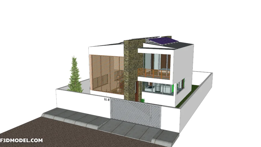 Exterior of 2 story house