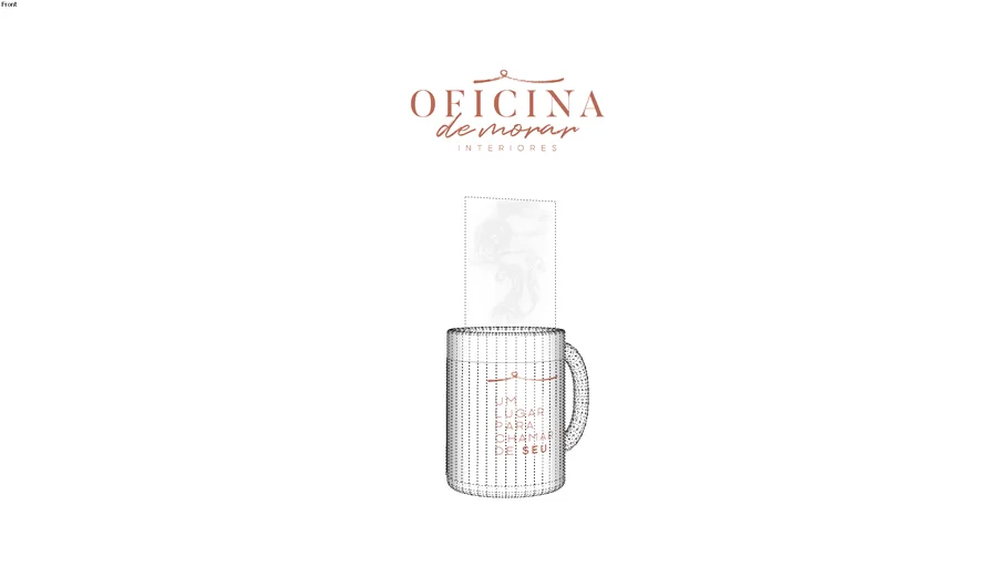 Caneca Oficina de Morar "UM LUGAR PARA CHAMAR DE SEU"