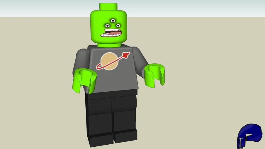 alien lego man