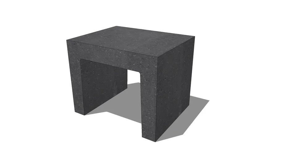 U-Element beton 50 cm antraciet