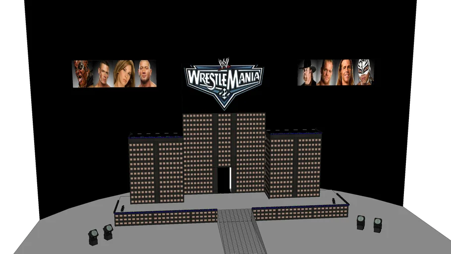 Wrestlemania 22 Stage Full detailed