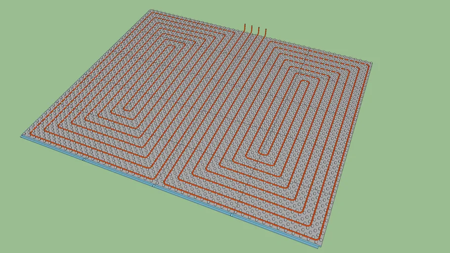 Riscaldamento a pavimento tipico - Typical underfloor heating