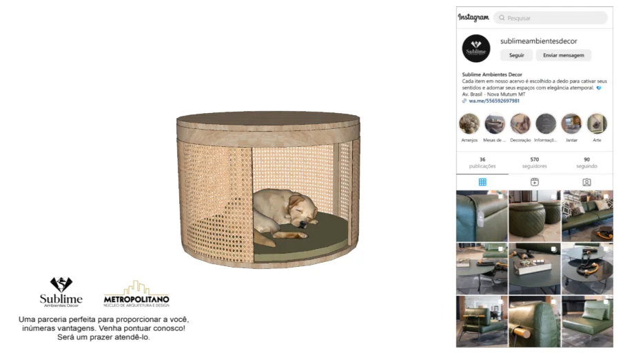 Cesto Pet Madelustre @Sublimeambientesdecor