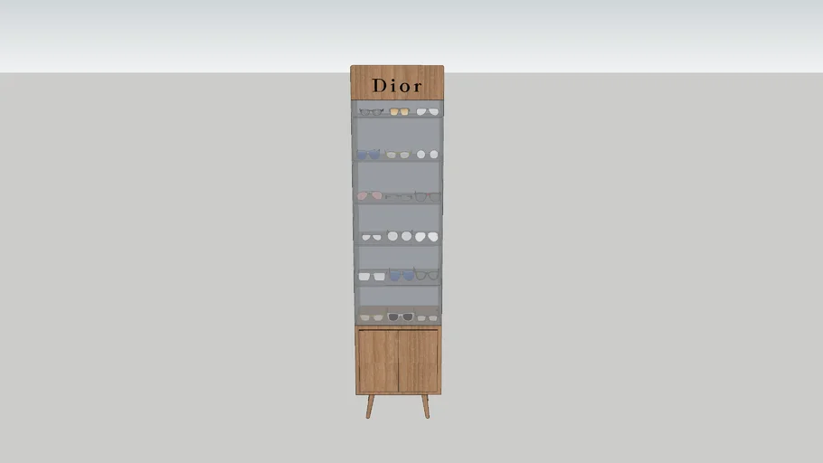 mueble-vitrina-exibidor para lentes