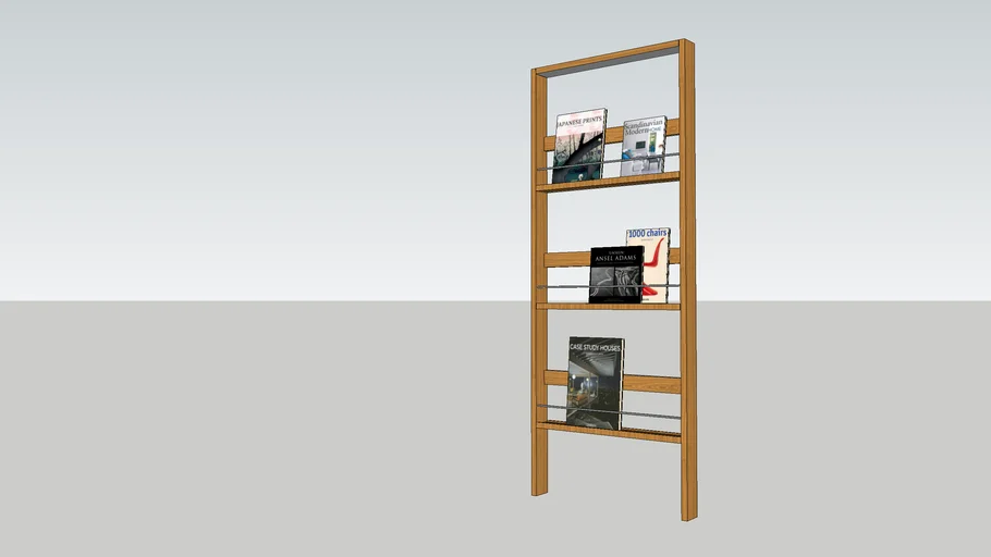 Wooden Book Rack
