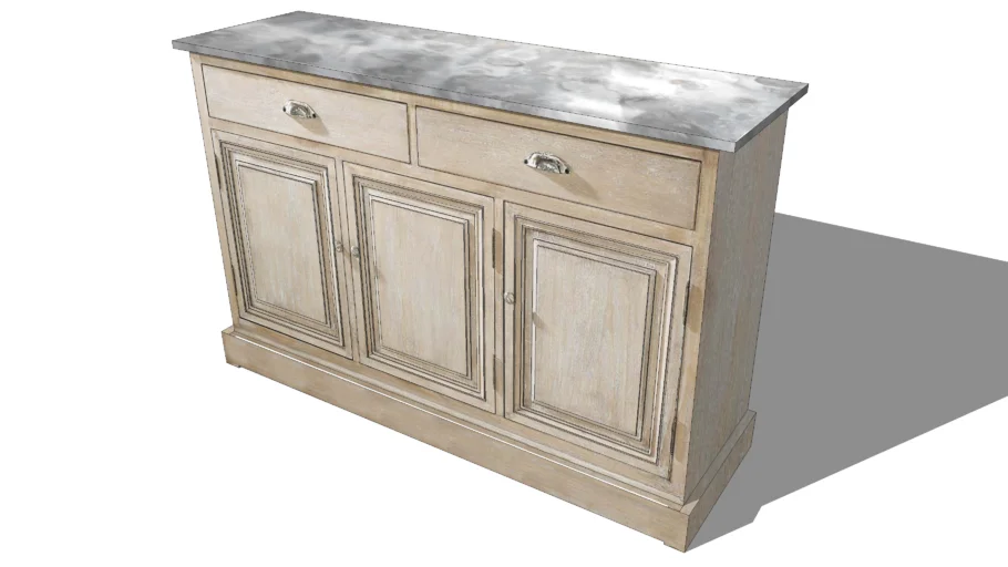 Buffet ZINC, Maisons du monde. Réf: 501.40264 Prix: 459€