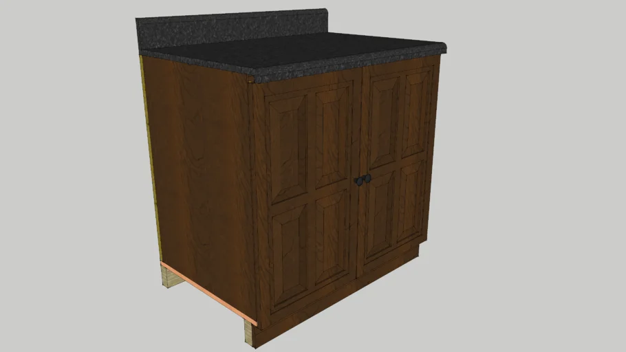STANDARD KITCHEN CABINET 3'X3' AND 2'-1" DEBTH