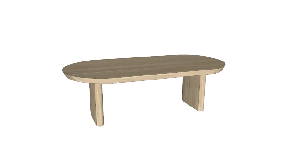 02 Oval Brushed Oatmeal Zeke Coffee Table - World Market