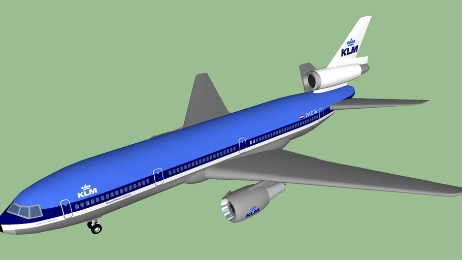 [1972] KLM Royal Dutch Airlines McDonnell Douglas DC-10-30 / PH-DTB