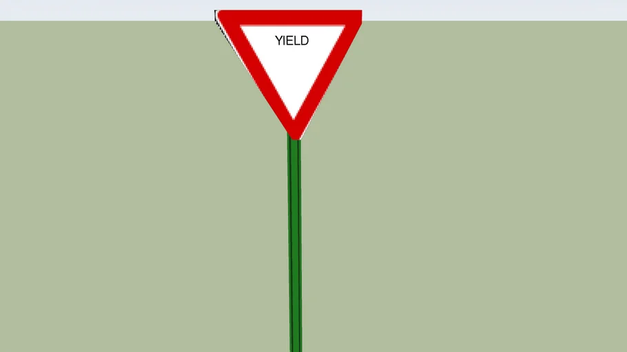 Yield sign | 3D Warehouse