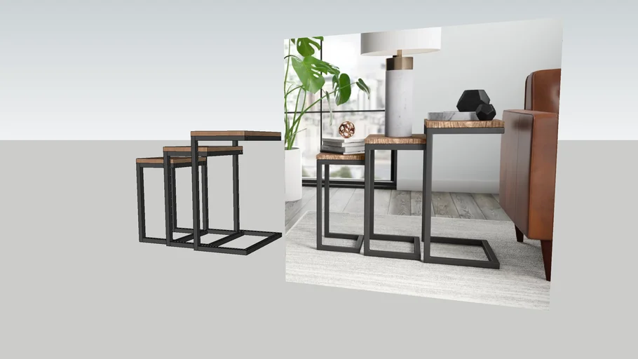 RUSTIC NESTING TABLES