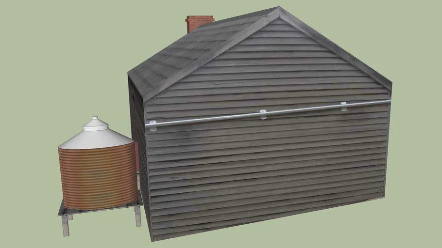 one room shack with cistern | 3D Warehouse