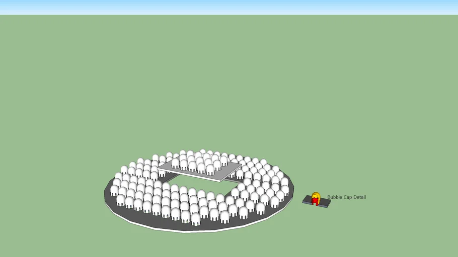 Internal Bubble Tray for Refinery Tower
