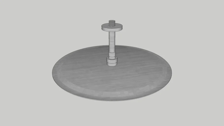 JEE-O slimline shower head large & ceiling shower 15 - brushed stainless steel