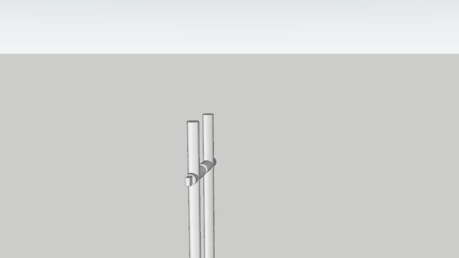 Locking Glass Door Entry Handle