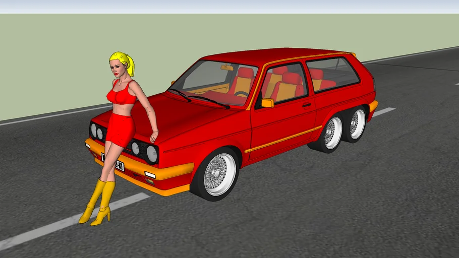 Volkswagen Golf Mk2 GTI G60 6x6