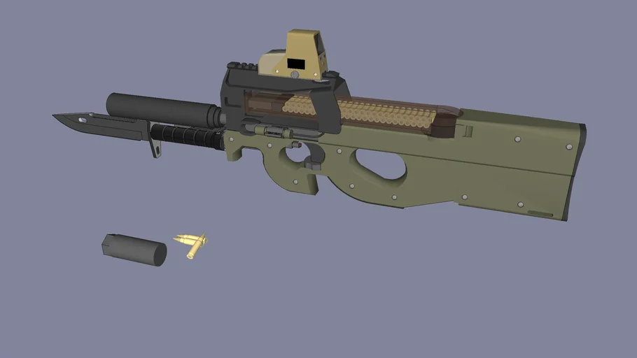 FN P90 - Model - 3D Warehouse