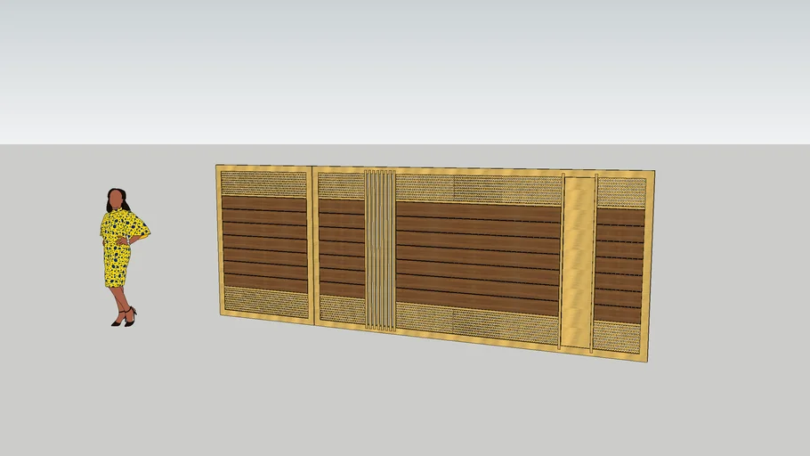 Entrance gate-Fundermax