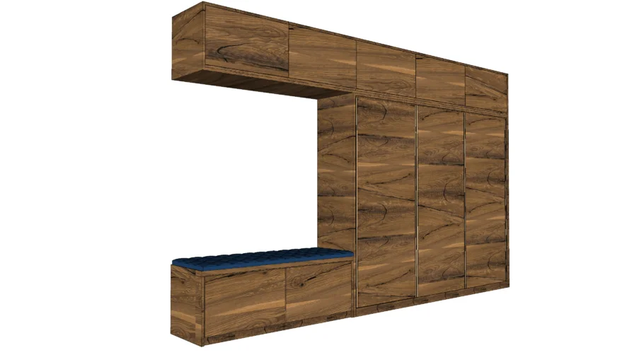 Sliding Wardrobe with Seating 