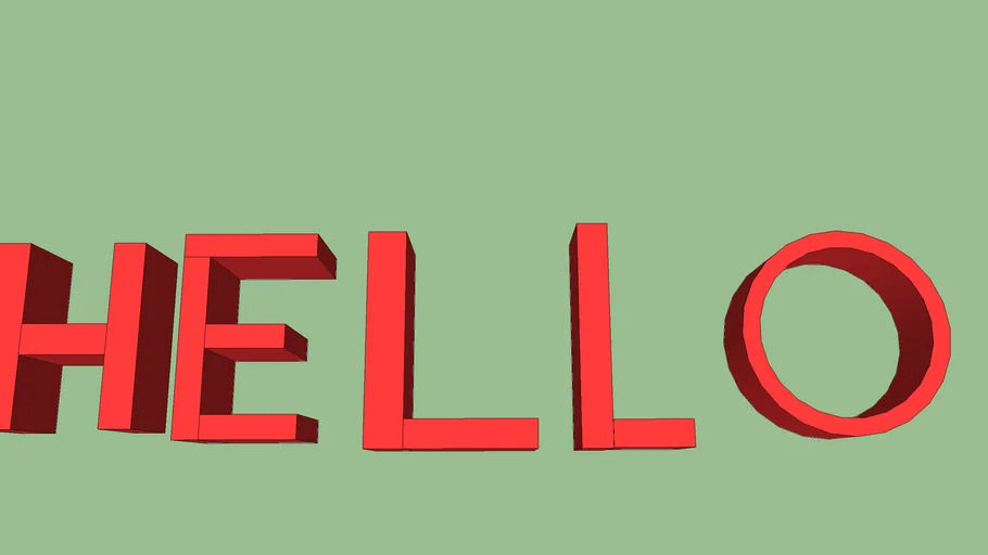Hello | 3D Warehouse