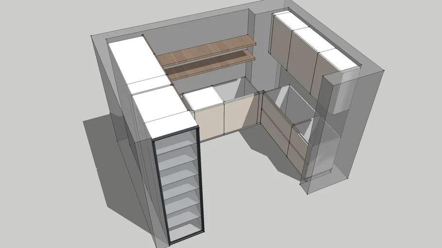 U shaped modern kitchen