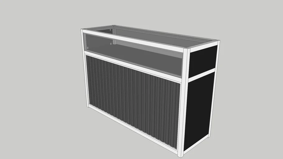 DISPLAY SHOWCASE FLUTED