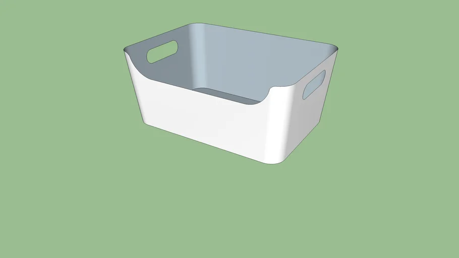Ikea VARIERA Krabice, lesklá bílá velká box
