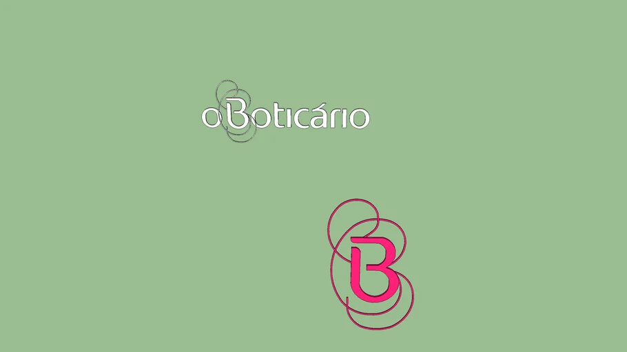 Logo Boticário 3D