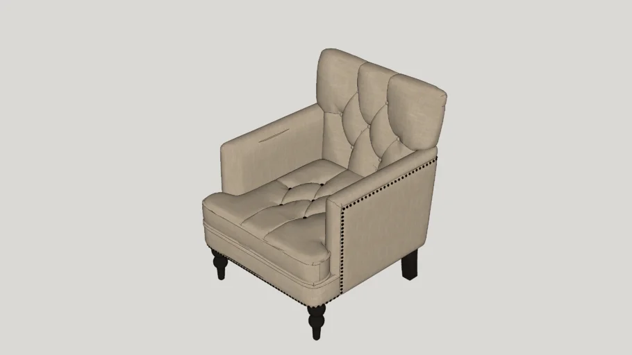 Summerfield Tufted Upholstered Club Arm Chair
