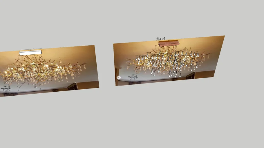 Chandelier branches waterdrop