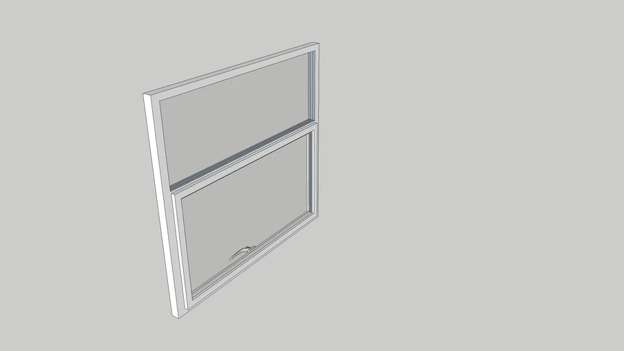 Window with latch