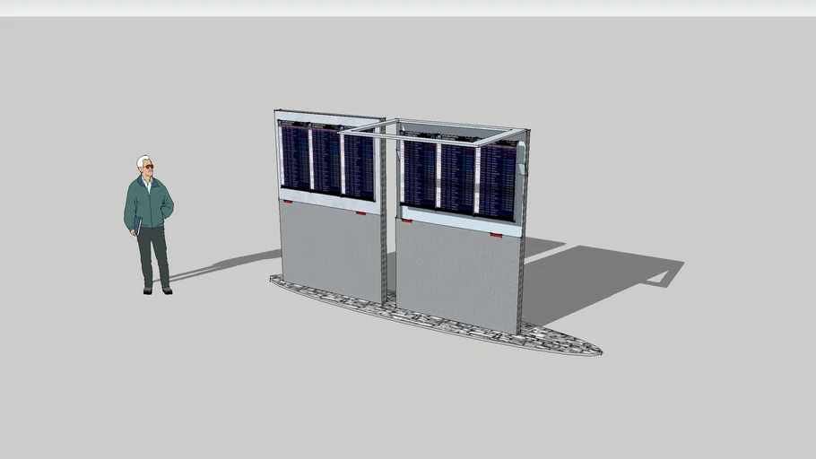 FIDS (Flight İnformation Display System Totem 