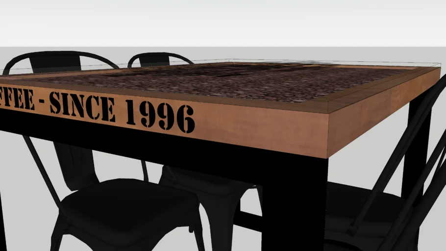 Mesa de café estilo industrial