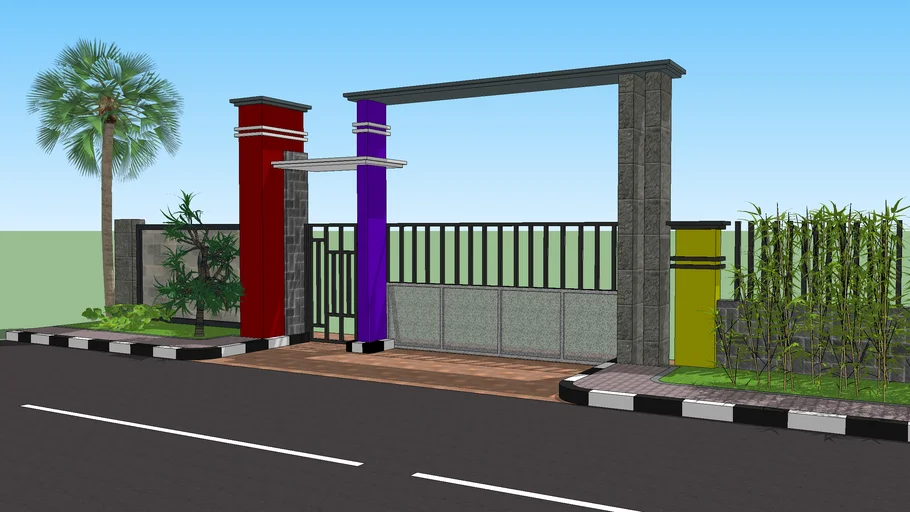 GAPURA SEKOLAH MINIMALIS