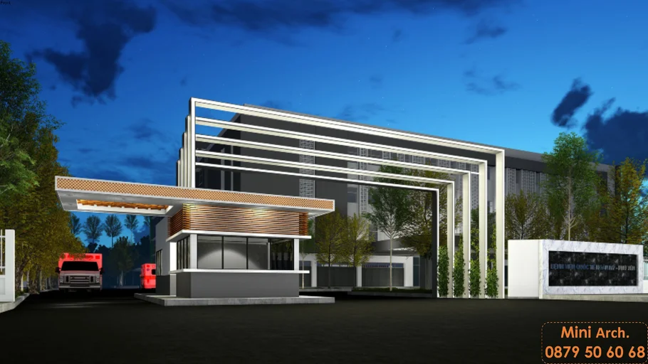 Hospital Gate & Signboard 01
