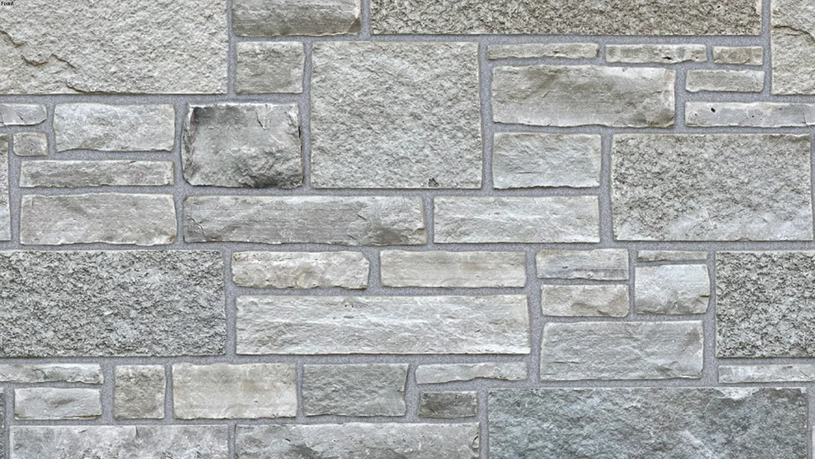 "Fond du Lac Rockwood" (Silverstone Joint) Seamless Natural Stone Veneer Material