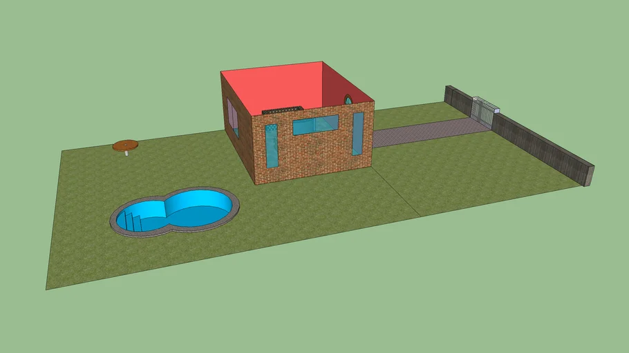 Casa con piscina xD