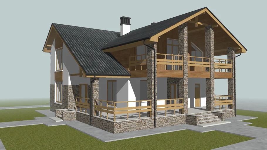 two-storey house