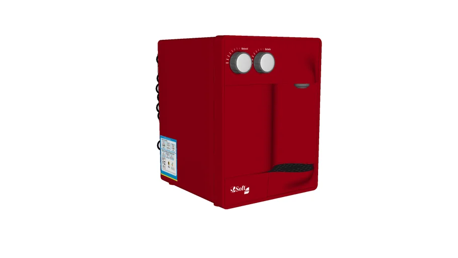 Filtro Purificador Soft Slim Vermelho Cereja