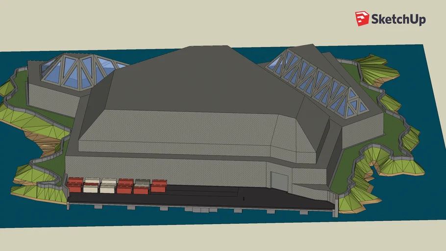 Island- based scientific research facility - top secret.