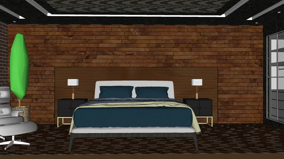 Quarto moderno rustico