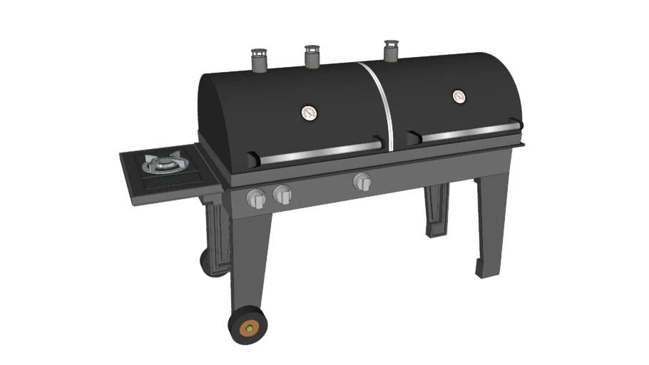 BBQ Grill Double Fuel Portable Gas Burner