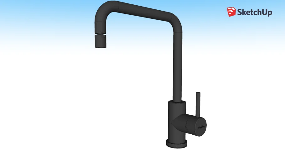 Misturador Monocomando Tramontina Angolare Black com revestimento PVD Ref.: 94517/512