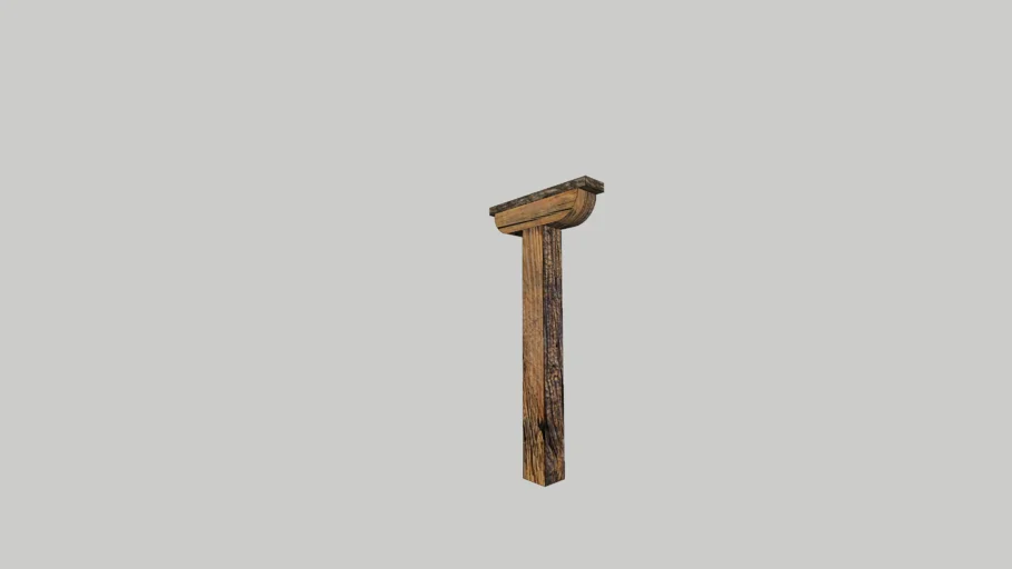 Viga soporte de madera Medieval